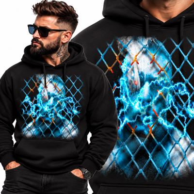 BLUZA Z KAPTUREM SPORTY WALKI  LESNAR